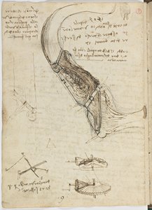 Vogelvluchtcode, c. 1505-06, papieren manuscript, cc. 18, blad 18 verso
